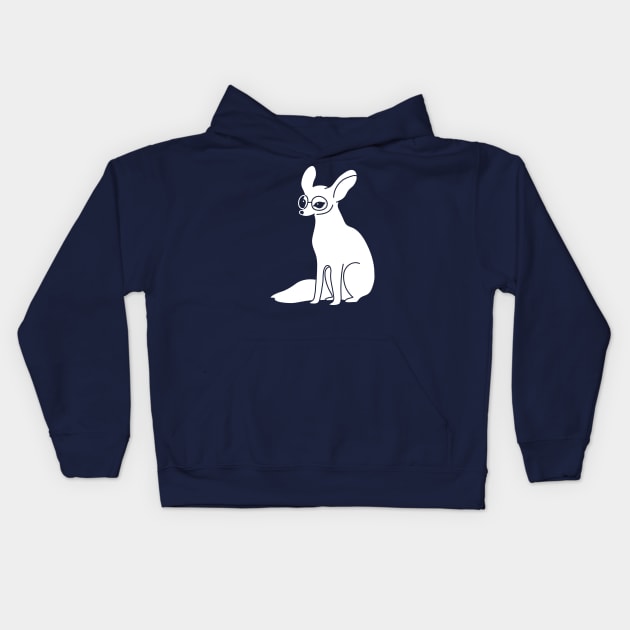 Little Fennec fox Kids Hoodie by Wlaurence